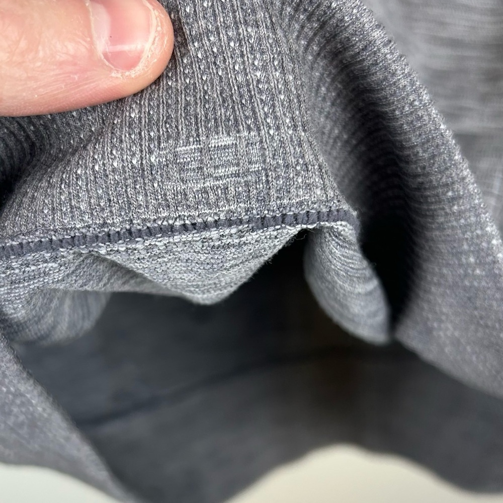 Lululemon Swiftly Wool 1/2 Zip Pullover Hoodie Grey Size 6 Running Top - Picture 11 of 12